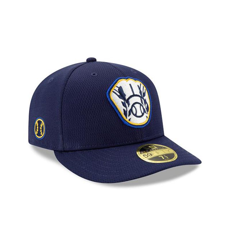 MLB Milwaukee Brewers 2021 Spring Training Low Profile 59Fifty Fitted (JRP1362) - Blue New Era Caps